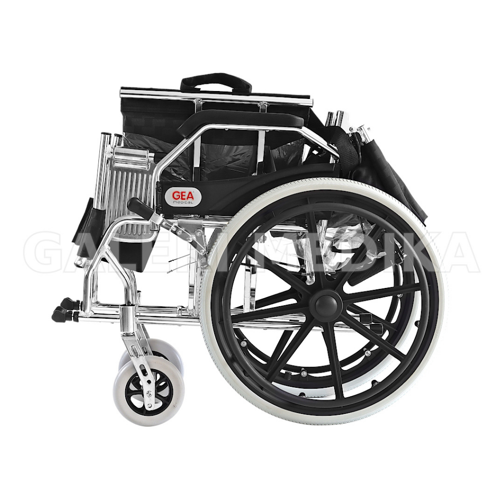 (KHUSUS GOJEK) Kursi Roda GEA FS 863 Aluminium Wheelchair - Kursi Roda Semi Travel Bisa Lipat