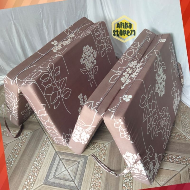 Sprei Sarung Cover Kasur Busa Lipat 4 3 2 Ukuran 200x160x20 200x160x15 200x160x10 200x160x5 Motif Bu