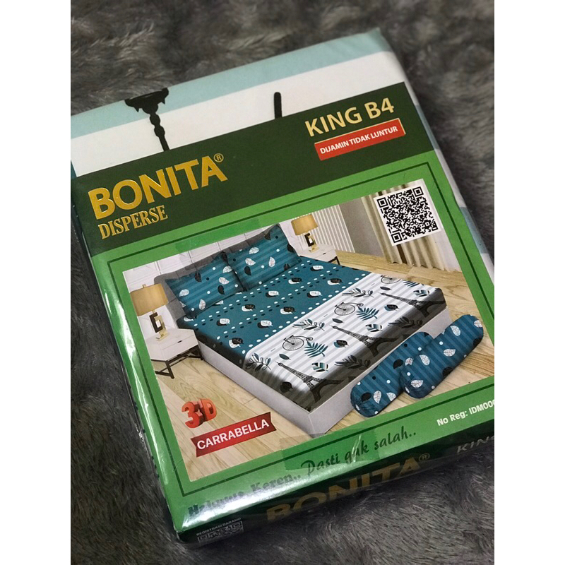 Bonita king disperse B4. sprei seprei 180x200. 4bantal + 2guling. 402.