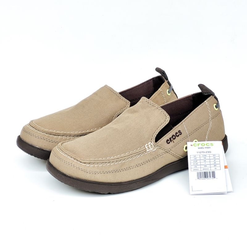 Crocs Walu Slip On Man Sepatu Pria Best Seller Selop Classic Canvas Suede