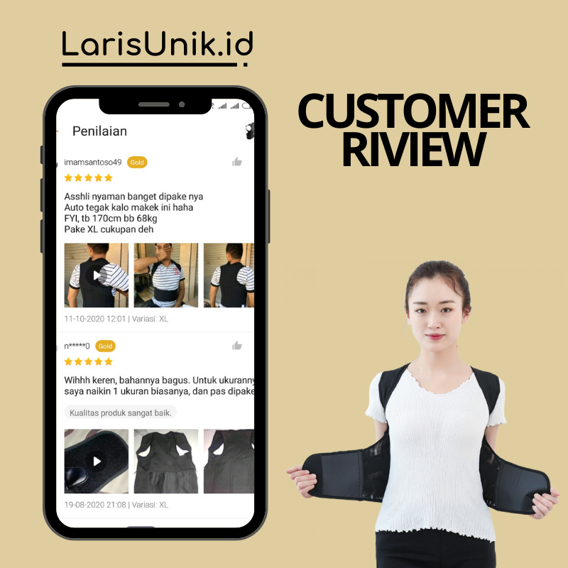 Sabuk Penyangga Punggung Babaka Back Support Belt Alat Terapi Punggung Sabuk Terapi