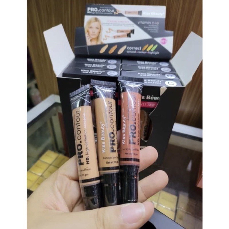 READY SANIYE ORANGE GRATIS ONGKIR LENGKAP WARNA ORANGE HIJAU READY SANIYE &amp; WARNA LAIN{Bisa pilih warna instant COD Medan Termurah}[ Per Pcs ] HD PRO CONCEAL - KISS BEAUTY Pro Concealer HD Definition F8019-48