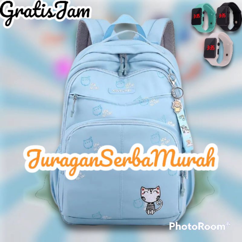 Tas Ransel sekolah SD smp perempuan Ukuran besar Murah