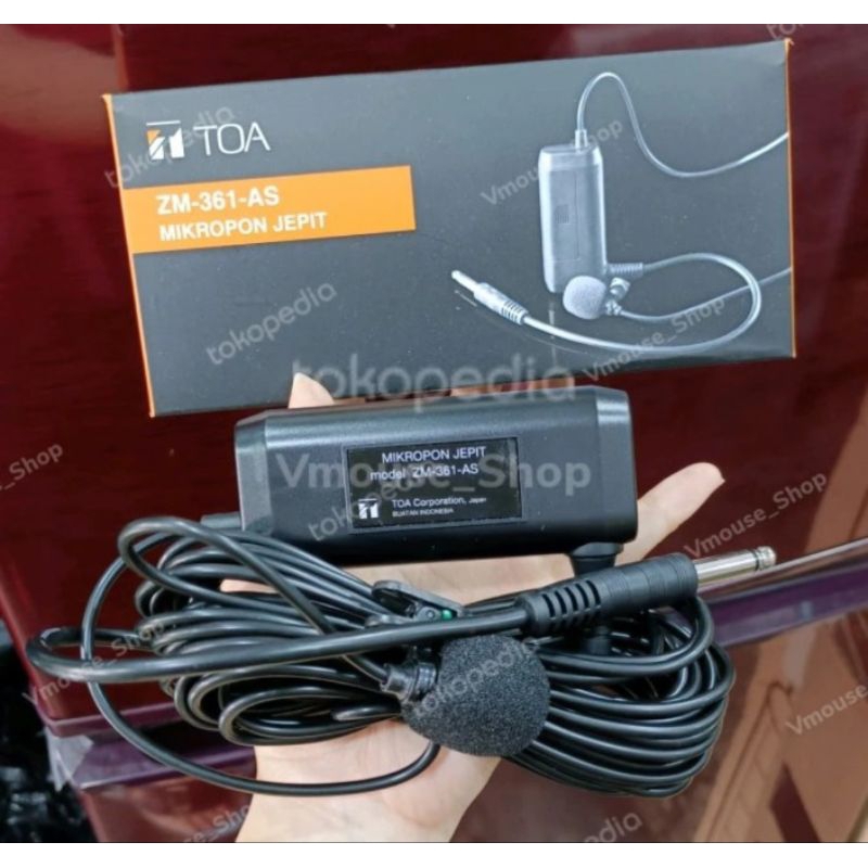 MIKROFON JEPIT TOA ZM 361 AS - MIC JEPIT TOA KABEL PANJANG - MIK IMAM - MIC IMAM - MIK JEPIT TOA - M
