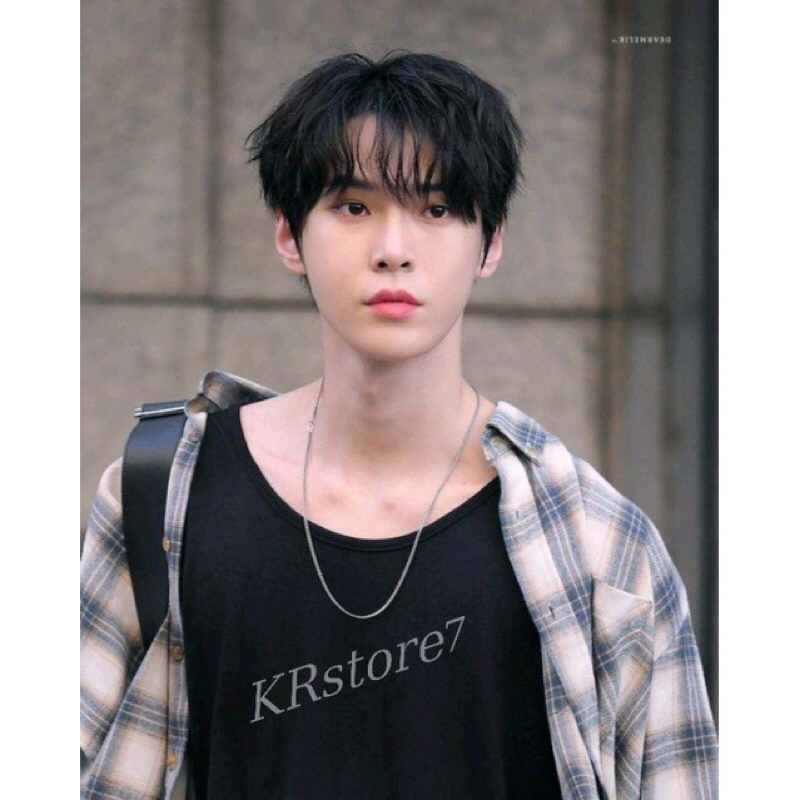 kemeja doyoung nct black oreo