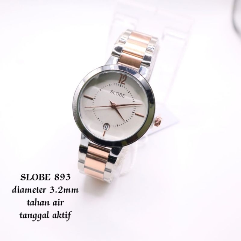 Jam Tangan Wanita Original SLOBE893 / Jam Tangan Cewek Anti air /jam Tangan perempuan stainlesi/ Garansi