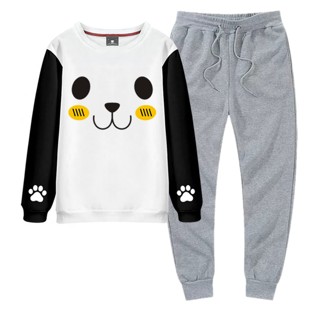 Stelan Sweater Murah / Stelan Sweater + Celana - ROUNDHAND PANDA