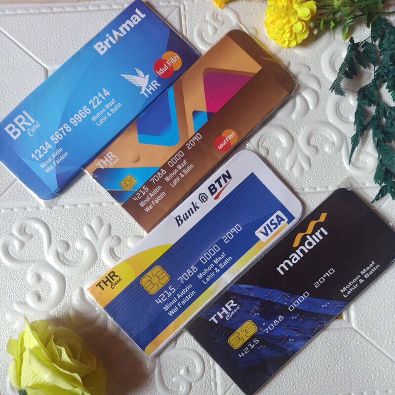 

100pcs Amplop Lebaran Motif Bank Dan Uang