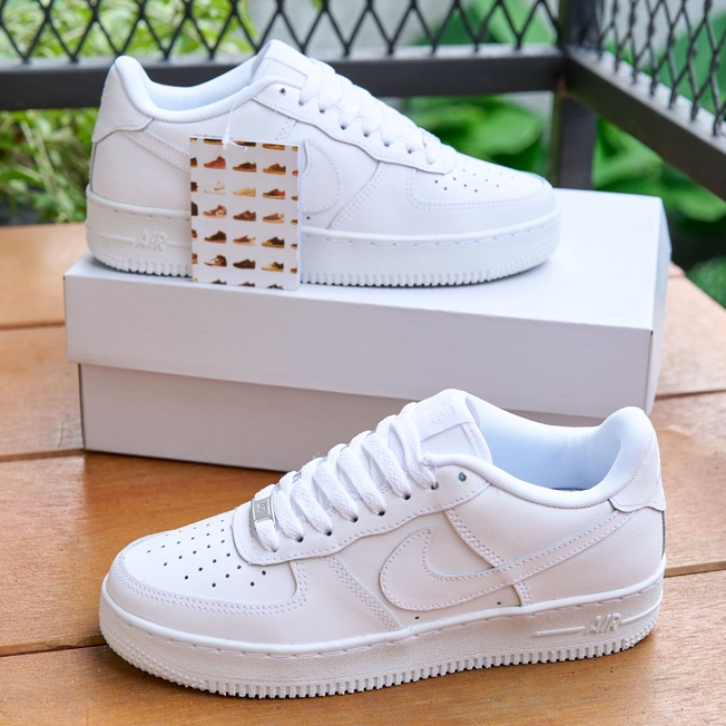 SEPATU SNEAKERS PRIA SEPATU WANITA AF1 FULL WHITE UNISEX SIZE