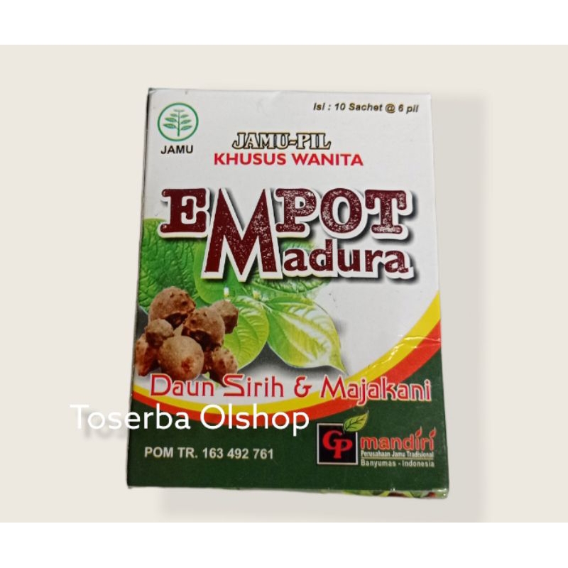 

Jamu empot madura pil ( 10 sachet)