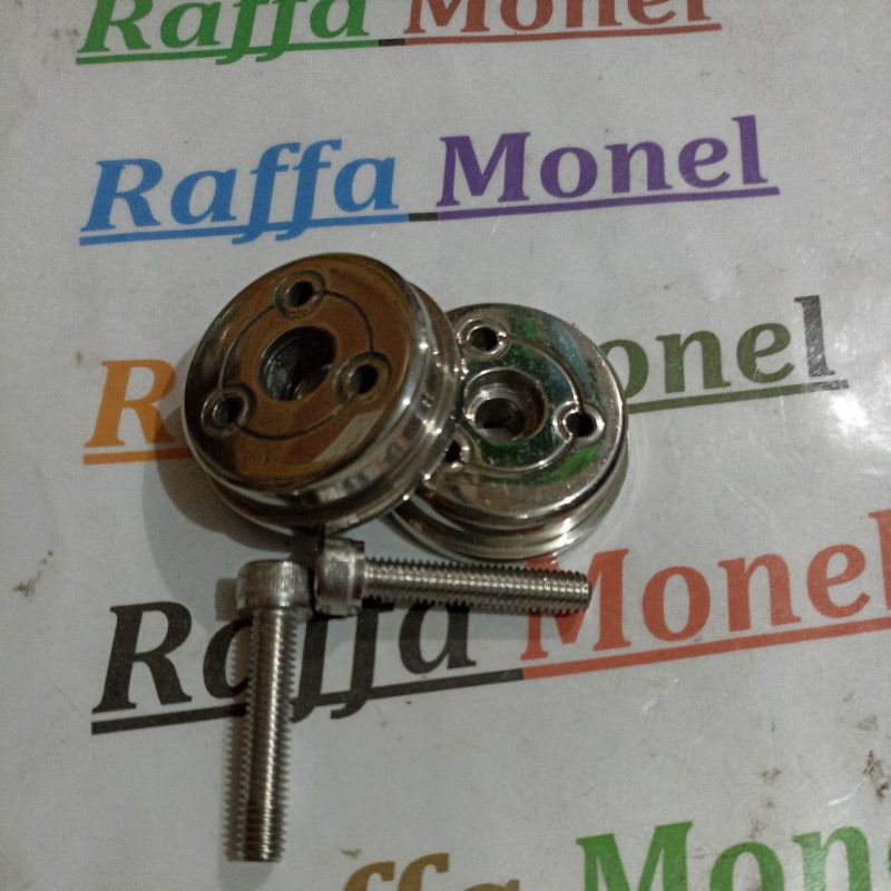 NEW Jalu Tipis Stainless 12mm Termasuk Baut [terbaik][terlaris]