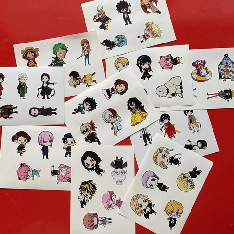 

Stiker Vinyl Set Anime Anti Air Waterproof