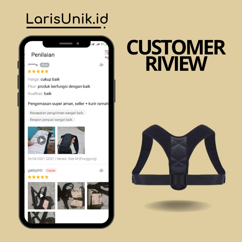 PENYANGGA PUNGGUNG POSTURE SUPPORT CORRECTOR ALAT TERAPI KORSET PUNGGUNG KORSET PRIA WANITA