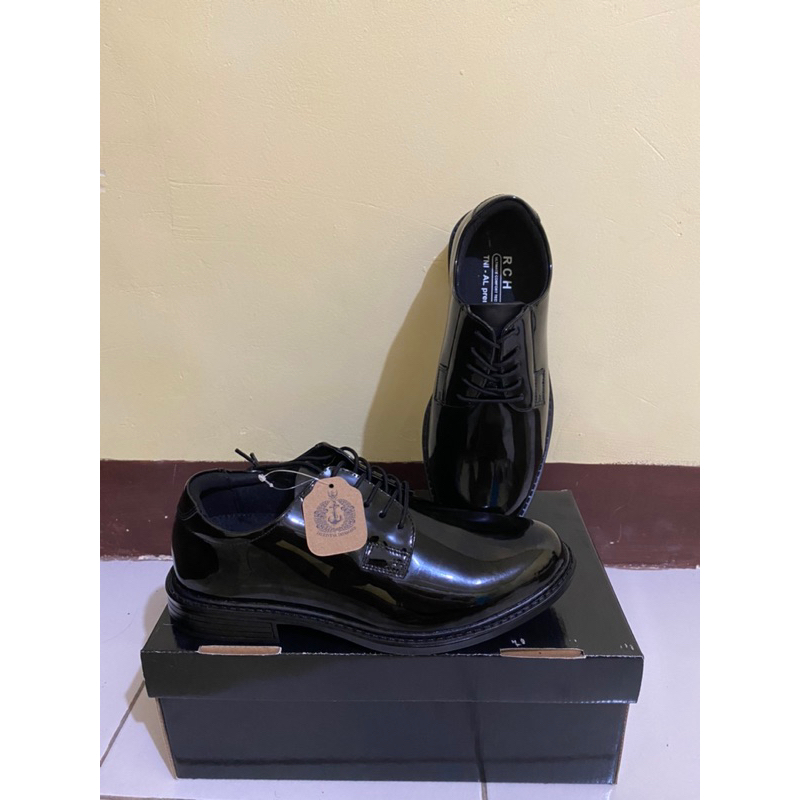 Sepatu PDH TNI AL Dishar terbaru high quality (Jatah) size 42