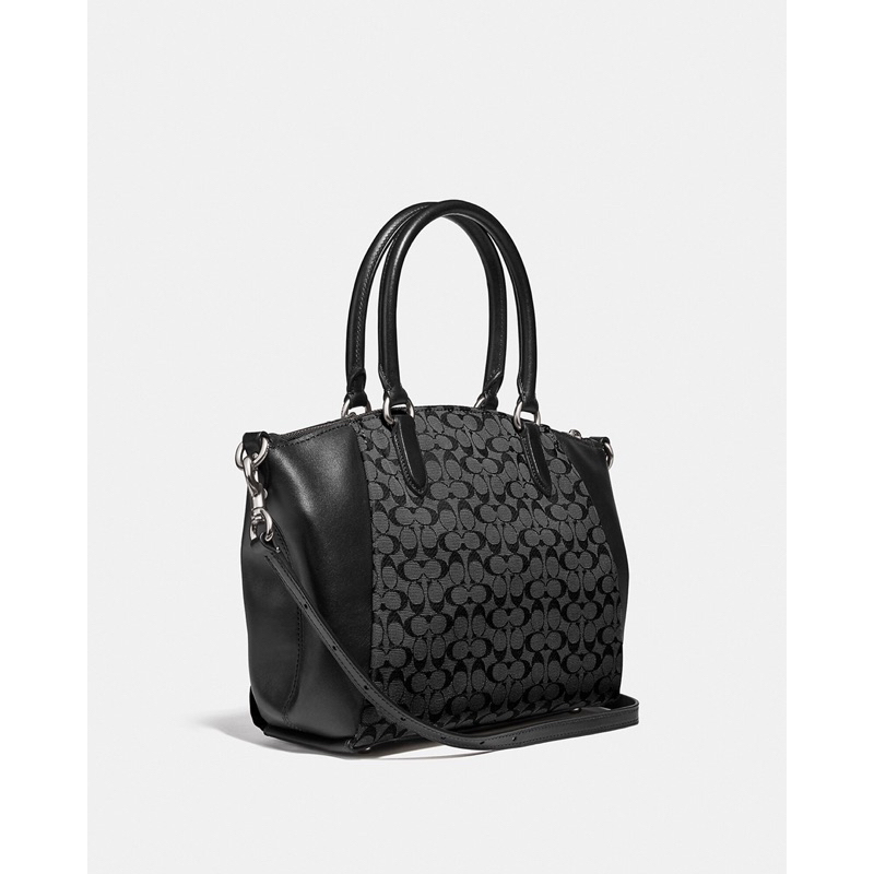 Coach Elise Satchel In Signature Jacquard (C79310)