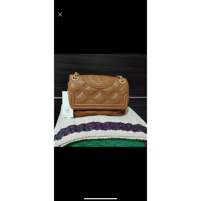 Tory Burch Fleming Soft Small Convertible Shoulder Bag Mocca
