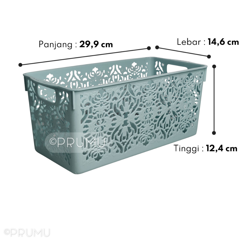 Keranjang Serbaguna - Kotak Penyimpanan - Keranjang Plastik - Kotak Serbaguna - Keranjang Penyimpanan - Quattro 8364