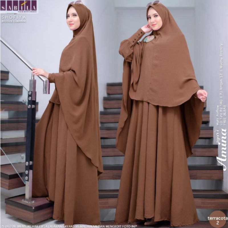 Gamis Set Syar'i Amina Maxy By Sabila