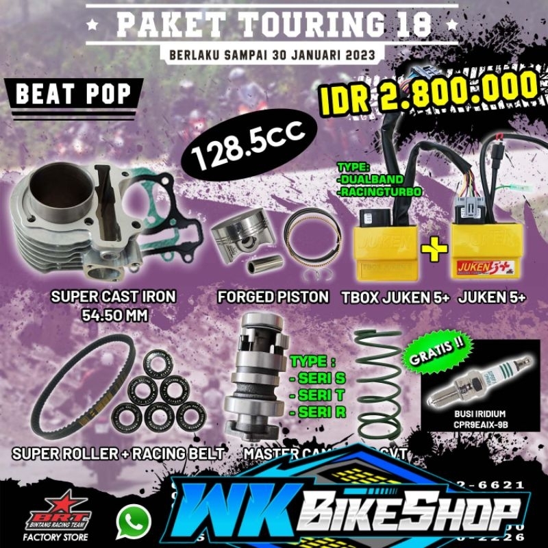 PAKET BLOK ECU JUKEN 5++NOKEN AS PER CVT ROLLER BRT PAKET BORE UP BEAT ESP / BEAT POP ( STATER HALUS