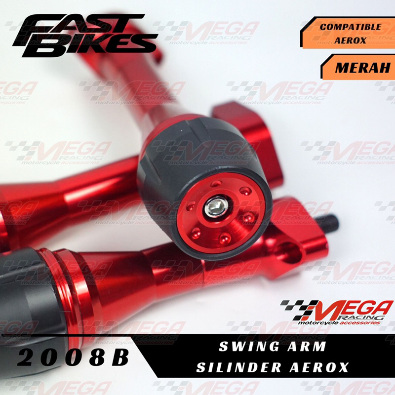 swing arm nmax plus frameslinder jalu pelindung knalpot full cnc fastbikes yamaha aerox 155 arem pnp Aerox dan Lexi