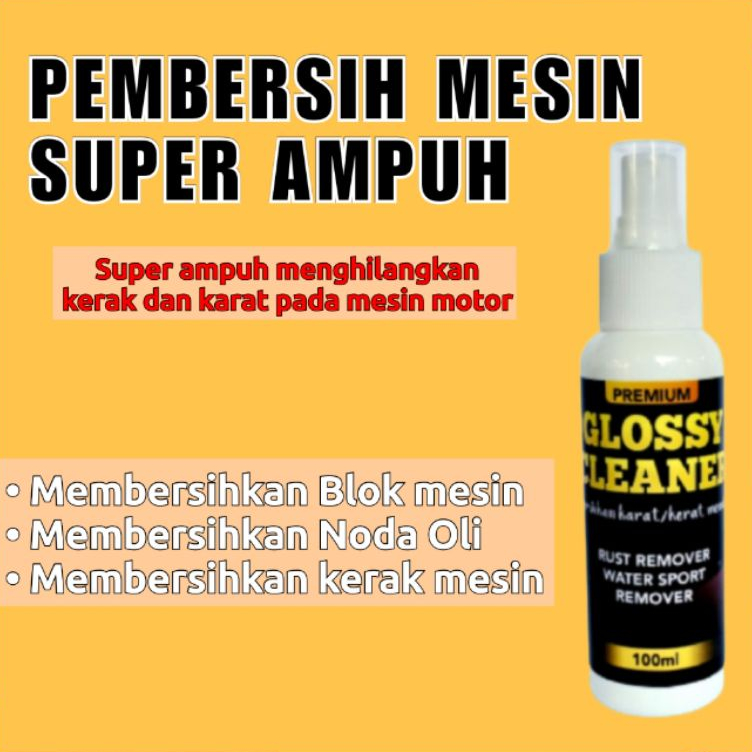 GROSIR GLOSSY CLEANER cairan ampuh penghilang kerat dan karat 100ml