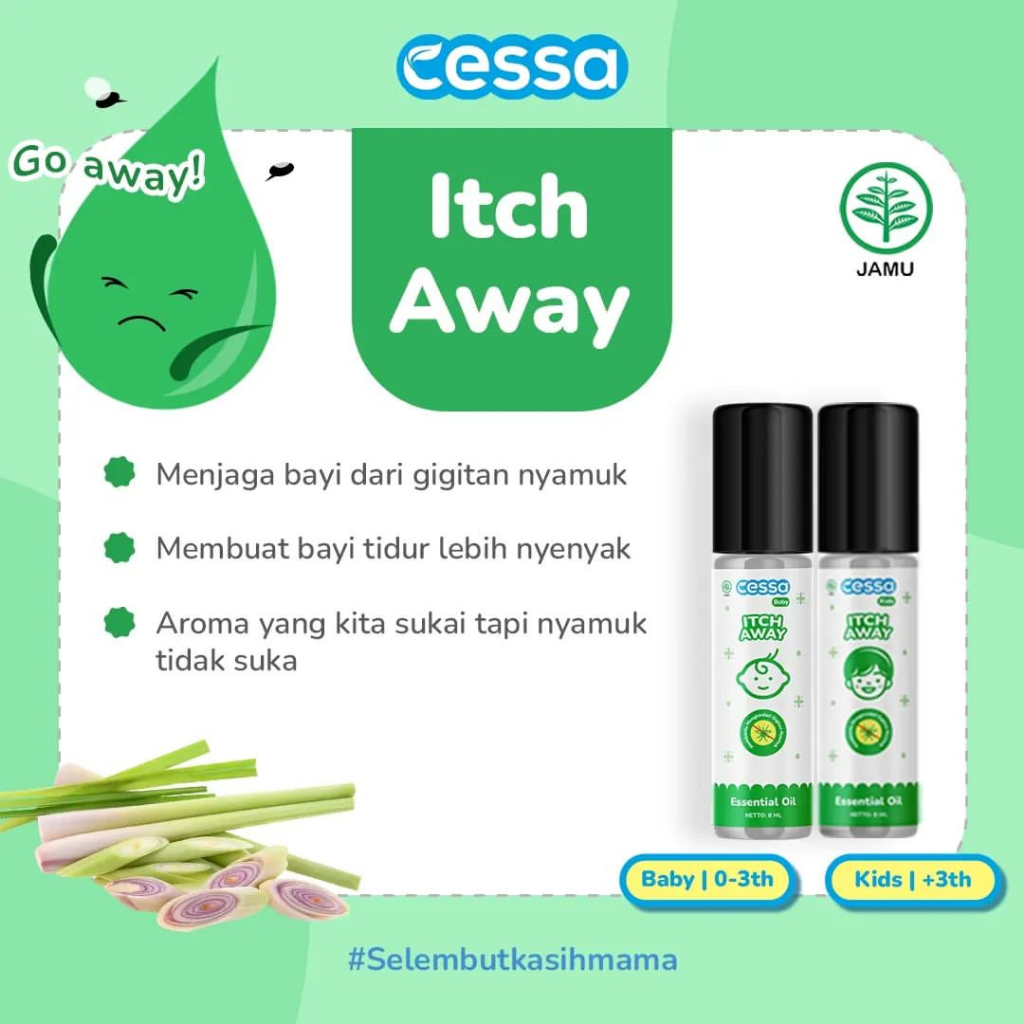 CESSA BABY ITCH AWAY - Natural Essential Oil Menghidari Nyamuk/Serangga