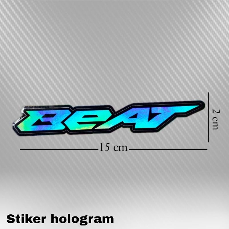 stiker hologram logo beat mio vario 150 warna bahan import aman untuk semua kendaraan