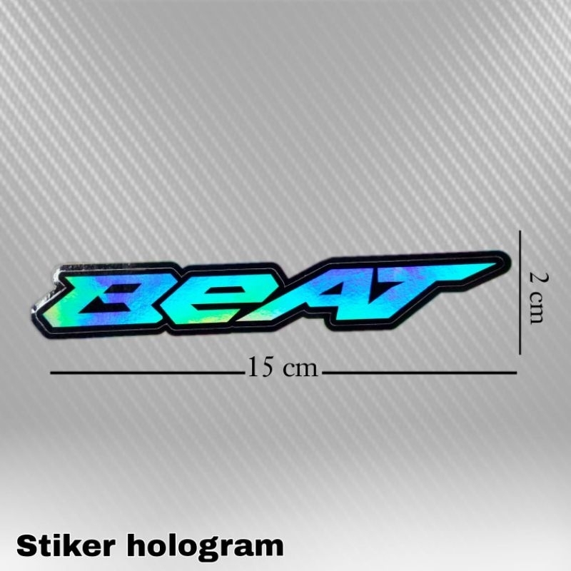 stiker hologram logo beat mio vario 150 warna bahan import aman untuk semua kendaraan