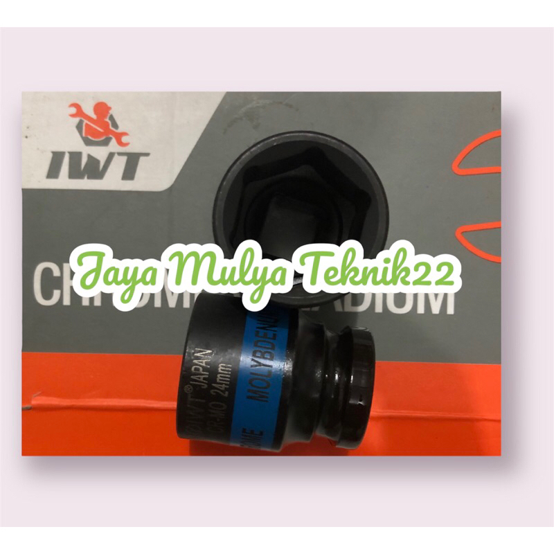 IWT Mata sock Impact 24MM / Socket impact 24MM 6PT / Kunci roda matic / Alat bengkel