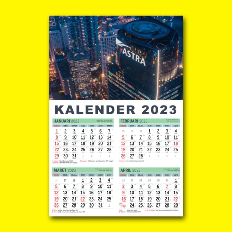 

Kalender Dinding Kalender 2023 Kalender Hijriah Pakai Foto