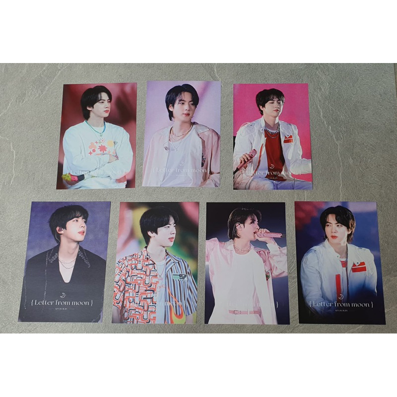 JIN BTS PHOTO POSTCARD (LETTER FROM MOON) KIM SEOK JIN