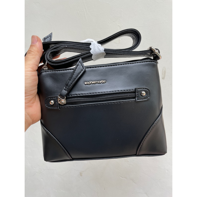 TAS SELEMPANG CANDELARIA HITAM SOPHIE MARTIN