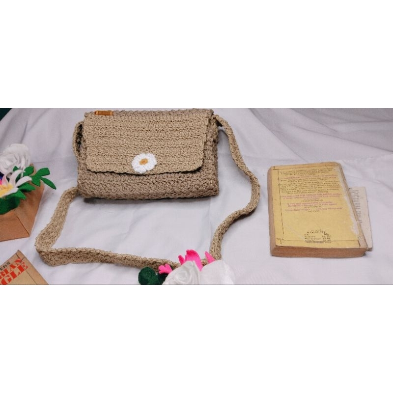 tas rajut, tas selempang, tas unik lucu