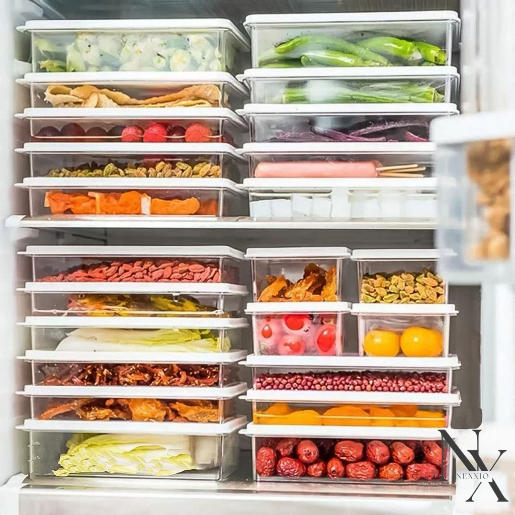NEXXIO Kotak penyimpanan makanan kulkas / Freshly food container korean / kontainer kotak  makanan kulkas food storage Box fridge Food