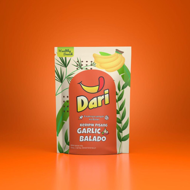 

DARI Keripik Pisang Lampung rasa Garlic Balado 65 gram