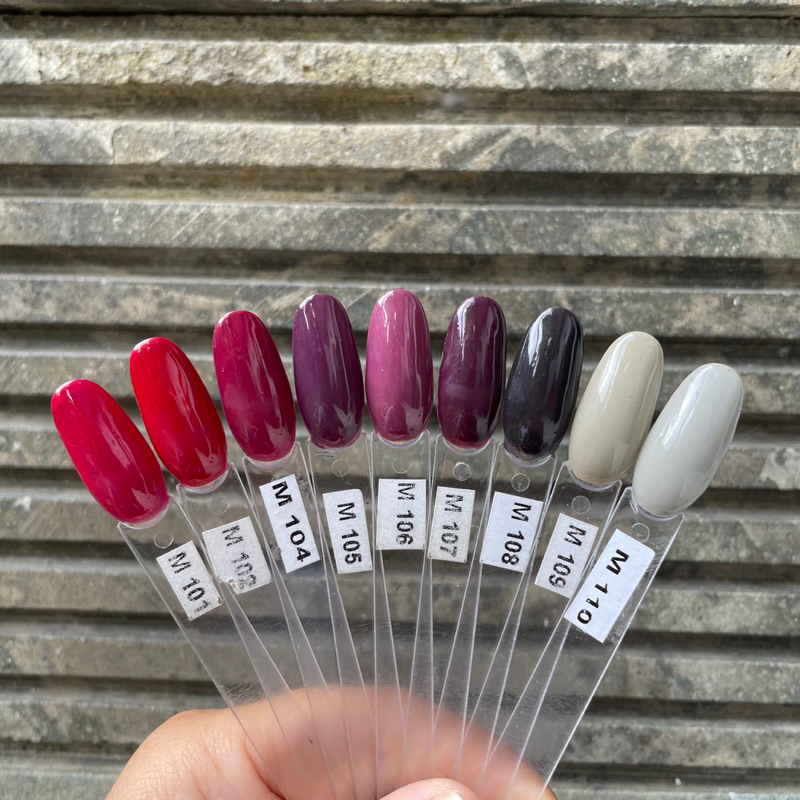 MOTTLED GEL ISI 10ml KODE M101 - M150 NAIL GEL POLISH KUTEK GEL