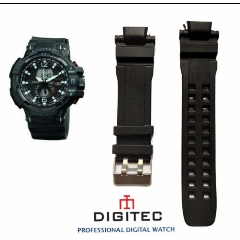 Tali Strap Rubber Jam Tangan Digitec DG 2065 DG-2065 Tali Karet Jam Tangan