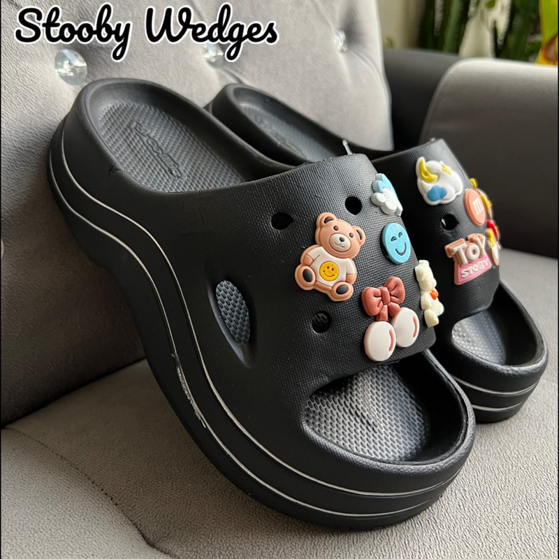 (Size 36-41) SANDAL WEDGES IMPORT MOTIF CERRY STOBBY