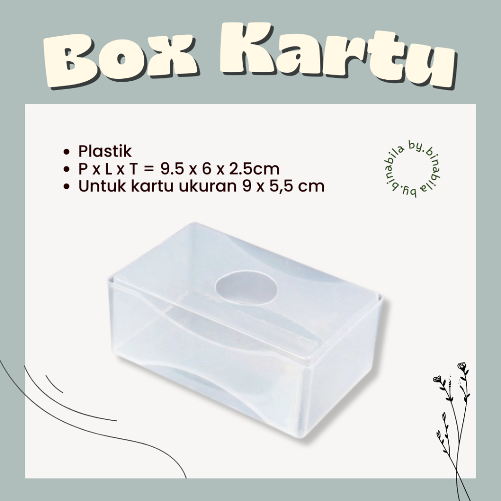 

Box Kotak Kartu Nama untuk Thank You Card, Name Card, Greeting Card