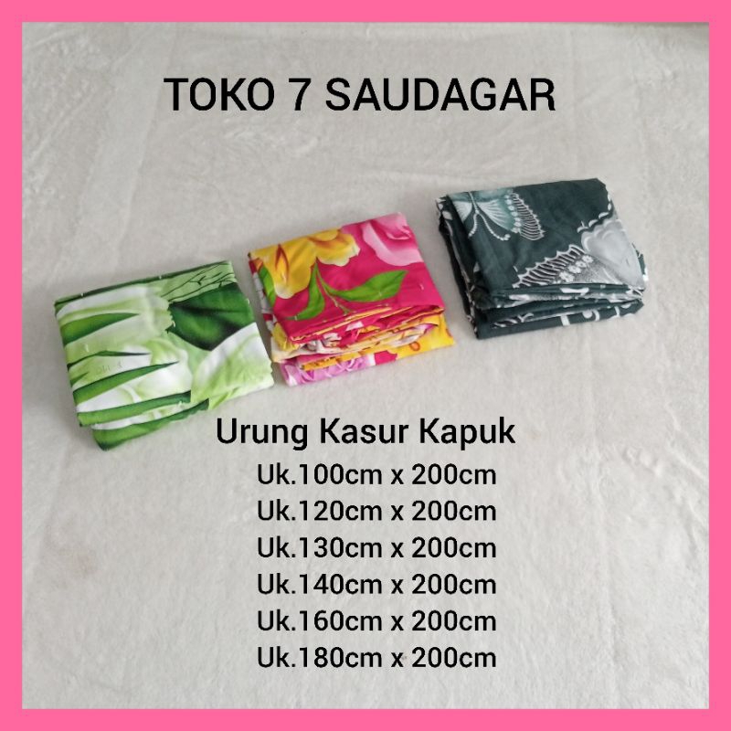 Urung kasur kapuk Sudah Di Gender Bahan Kain Sprei Dispers Tebal Lembut Halus Motif Random