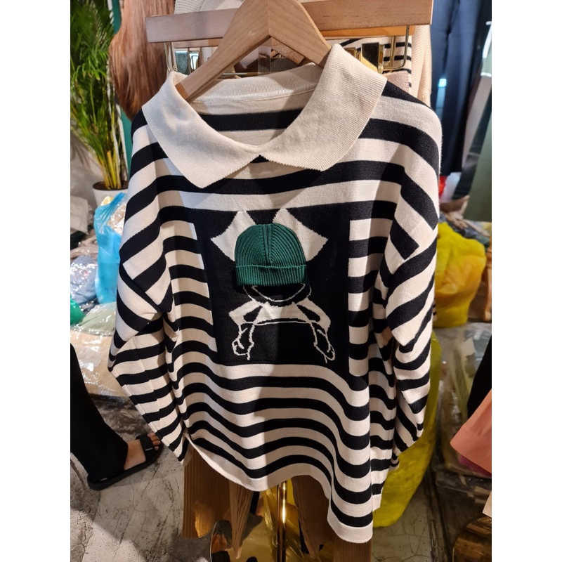 sweater garis jastip patricia stephanie