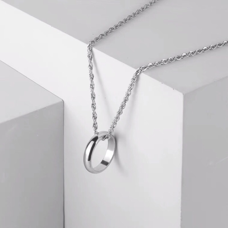 KALUNG TITANIUM BANDUL CINCIN KEREN PRIA WANITA