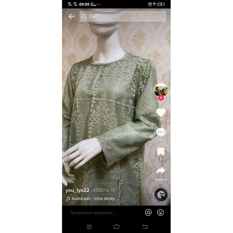 gamis borkat rompi pisah