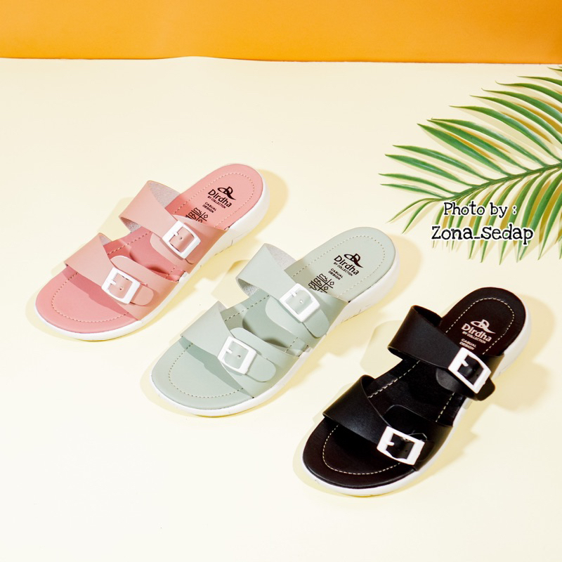 DHIRDA SANDAL WANITA SELOP &amp; JAPIT KOREAN STYLE SENDAL FLAT CEWEK CASUAL