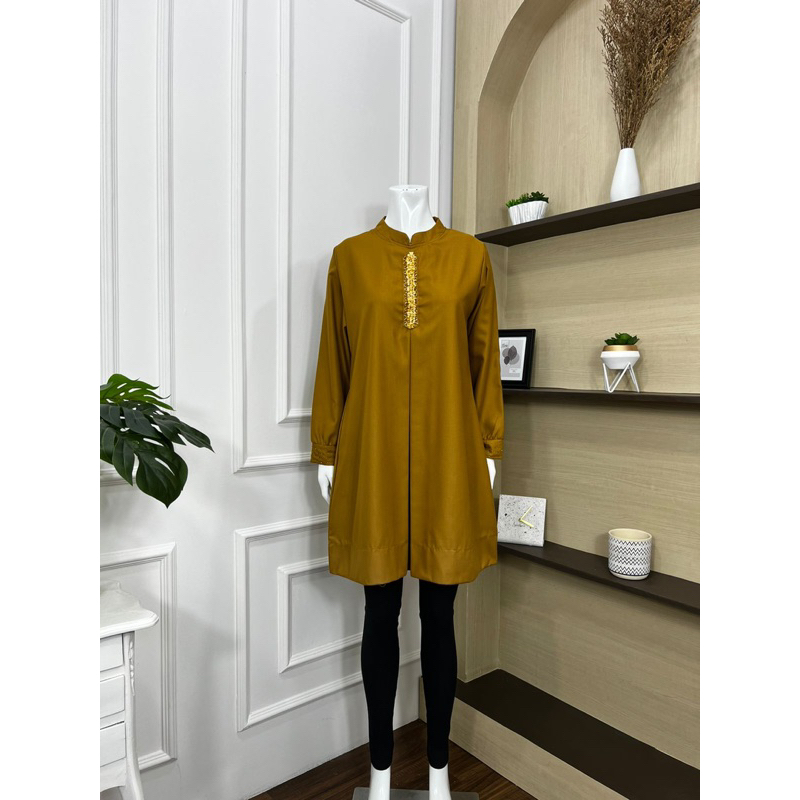 TUNIK TOYOBO DENGAN PAYET BATU