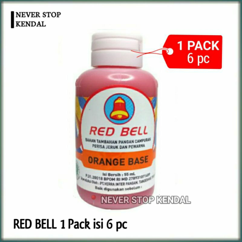 

Pasta/Perisa Orange Base Red Bell 1 pack isi 6 pc