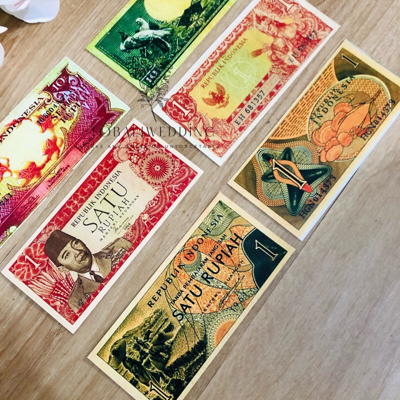 Replika uang kuno bahan mahar