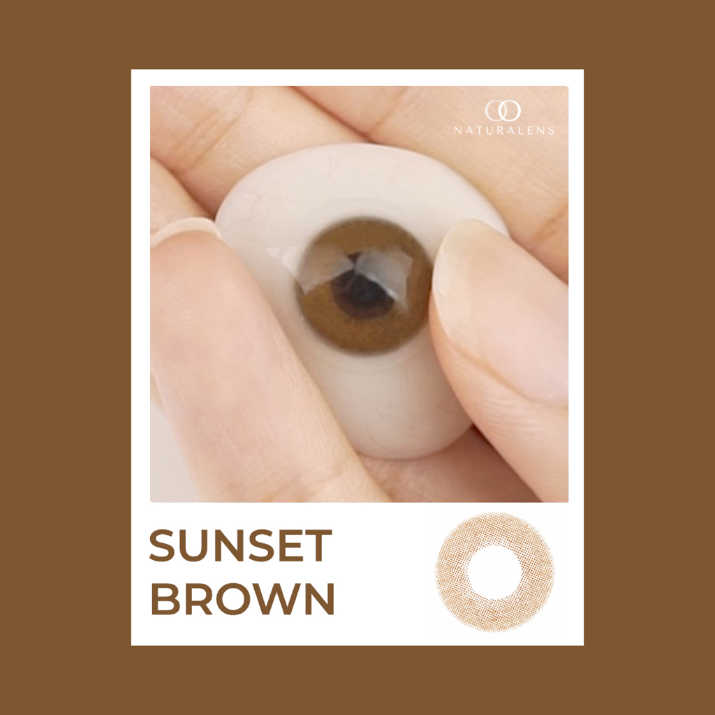 Naturalens Sunset Brown Softlens Biomoist (0 sd -10) Contact Lens