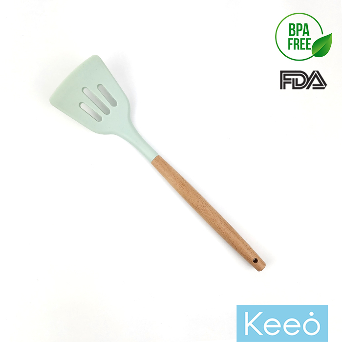 Keeo Aneka Spatula Sutil Silikon Food Grade Hijau Muda Mint