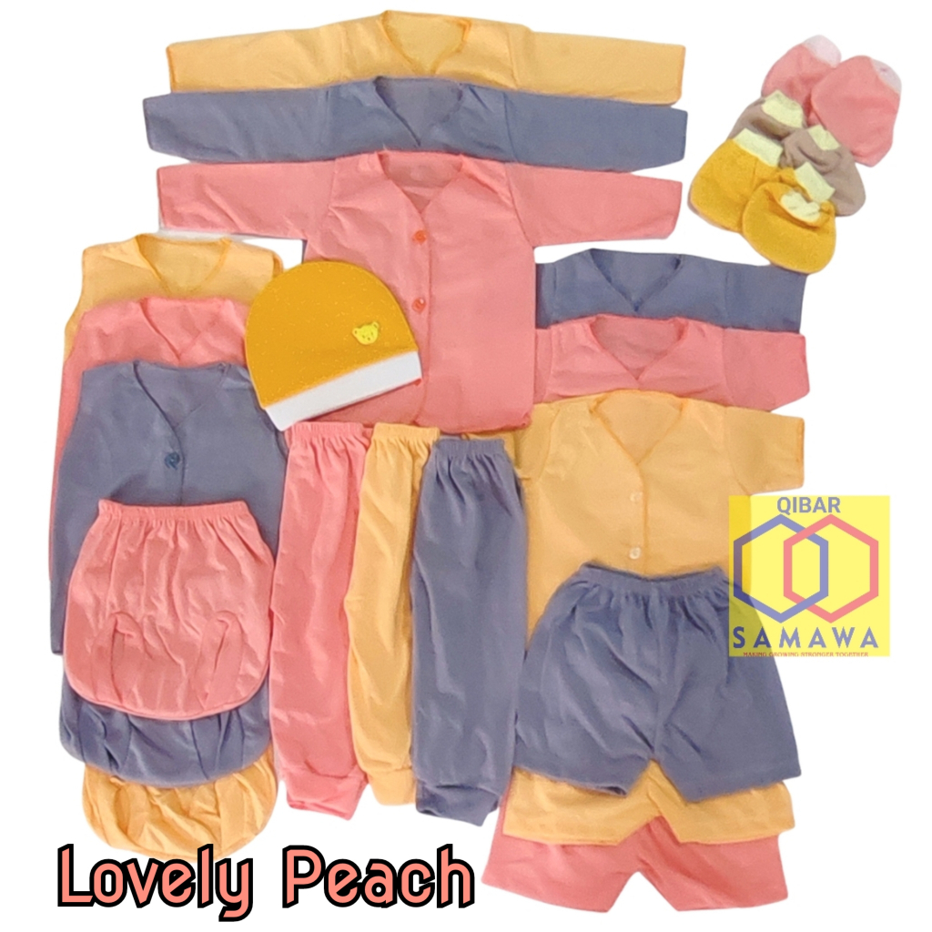 Halus &amp; Lembut Paket 18 pcs Baju Bayi Baru Lahir Komplit, Hemat, Nyaman.